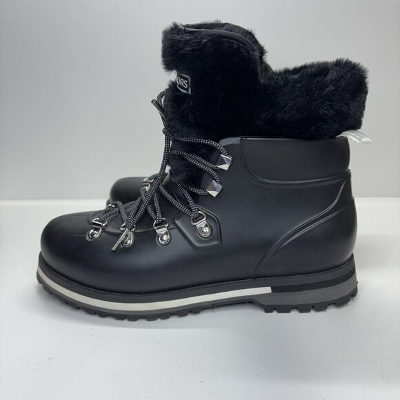 Michael Kors Lanis Boots Womens 9 Winter Rain Snow Bunny Lug Sole Après-ski Luxe - Picture 3 of 10